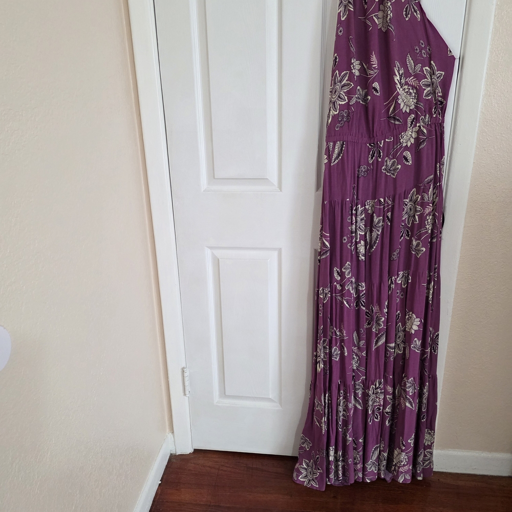 New York & Company Plum Floral Dress